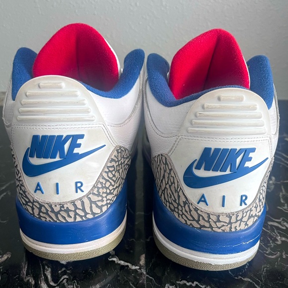 Nike Air Jordan 3 True Blue 2016 Size 15 Hardly Worn in Great Condition - Picture 3 of 6